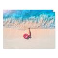 Picture of Girl Sleeping On Beach _GroupedProduct_Rectangle_Landscape_Photography _GroupedProduct_Rectangle_Landscape_Unframed_Print_Only_