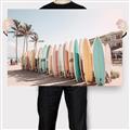 Picture of Surfboards in the Sand _GroupedProduct_Rectangle_Landscape_Photography _GroupedProduct_Rectangle_Landscape_Canvas_
