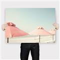 Picture of Pink Beach Umbrellas _GroupedProduct_Rectangle_Landscape_Photography _GroupedProduct_Rectangle_Landscape_Canvas_