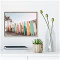 Picture of Surfboards in the Sand _GroupedProduct_Rectangle_Landscape_Photography _GroupedProduct_Rectangle_Landscape_Canvas_Framed_