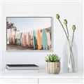 Picture of Surfboards in the Sand _GroupedProduct_Rectangle_Landscape_Photography _GroupedProduct_Rectangle_Landscape_Canvas_Framed_
