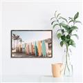 Picture of Surfboards in the Sand _GroupedProduct_Rectangle_Landscape_Photography _GroupedProduct_Rectangle_Landscape_Canvas_Framed_