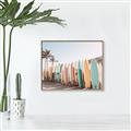 Picture of Surfboards in the Sand _GroupedProduct_Rectangle_Landscape_Photography _GroupedProduct_Rectangle_Landscape_Canvas_Framed_