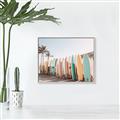 Picture of Surfboards in the Sand _GroupedProduct_Rectangle_Landscape_Photography _GroupedProduct_Rectangle_Landscape_Canvas_Framed_