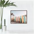 Picture of Surfboards in the Sand _GroupedProduct_Rectangle_Landscape_Photography _GroupedProduct_Rectangle_Landscape_Canvas_Framed_