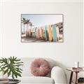 Picture of Surfboards in the Sand _GroupedProduct_Rectangle_Landscape_Photography _GroupedProduct_Rectangle_Landscape_Canvas_Framed_