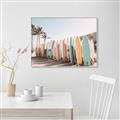 Picture of Surfboards in the Sand _GroupedProduct_Rectangle_Landscape_Photography _GroupedProduct_Rectangle_Landscape_Canvas_Framed_