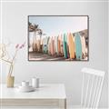 Picture of Surfboards in the Sand _GroupedProduct_Rectangle_Landscape_Photography _GroupedProduct_Rectangle_Landscape_Canvas_Framed_