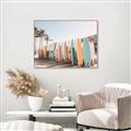 Picture of Surfboards in the Sand _GroupedProduct_Rectangle_Landscape_Photography _GroupedProduct_Rectangle_Landscape_Canvas_Framed_