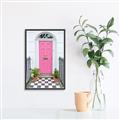 Picture of Door to Fuschia _GroupedProduct_Rectangle_Portrait_Photography _GroupedProduct_Rectangle_Portrait_Canvas_Framed_
