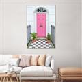Picture of Door to Fuschia _GroupedProduct_Rectangle_Portrait_Photography _GroupedProduct_Rectangle_Portrait_Canvas_Framed_