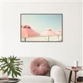 Picture of Pink Beach Umbrellas _GroupedProduct_Rectangle_Landscape_Photography _GroupedProduct_Rectangle_Landscape_Canvas_Framed_