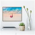Picture of Girl Sleeping On Beach _GroupedProduct_Rectangle_Landscape_Photography _GroupedProduct_Rectangle_Landscape_Canvas_Framed_