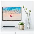Picture of Girl Sleeping On Beach _GroupedProduct_Rectangle_Landscape_Photography _GroupedProduct_Rectangle_Landscape_Canvas_Framed_