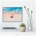 Picture of Girl Sleeping On Beach _GroupedProduct_Rectangle_Landscape_Photography _GroupedProduct_Rectangle_Landscape_Canvas_Framed_