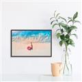 Picture of Girl Sleeping On Beach _GroupedProduct_Rectangle_Landscape_Photography _GroupedProduct_Rectangle_Landscape_Canvas_Framed_