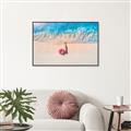 Picture of Girl Sleeping On Beach _GroupedProduct_Rectangle_Landscape_Photography _GroupedProduct_Rectangle_Landscape_Canvas_Framed_