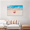 Picture of Girl Sleeping On Beach _GroupedProduct_Rectangle_Landscape_Photography _GroupedProduct_Rectangle_Landscape_Canvas_Framed_