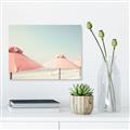 Picture of Pink Beach Umbrellas _GroupedProduct_Rectangle_Landscape_Photography _GroupedProduct_Rectangle_Landscape_Unframed_Print_Only_