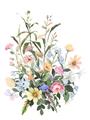 Picture of Wild Flower Bouquet II _GroupedProduct_Rectangle_Portrait_Unframed_Print_Only_