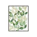 Picture of Watercolor Greens I _GroupedProduct_Rectangle_Portrait_Canvas_Framed_