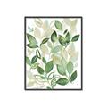 Picture of Watercolor Greens I _GroupedProduct_Rectangle_Portrait_Canvas_Framed_