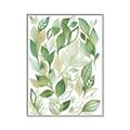 Picture of Watercolor Greens II _GroupedProduct_Rectangle_Portrait_Canvas_Framed_