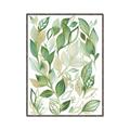 Picture of Watercolor Greens II _GroupedProduct_Rectangle_Portrait_Canvas_Framed_