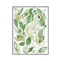 Picture of Watercolor Greens II _GroupedProduct_Rectangle_Portrait_Canvas_Framed_