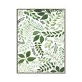 Picture of Watercolor Ferns II _GroupedProduct_Rectangle_Portrait_Canvas_Framed_