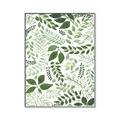 Picture of Watercolor Ferns II _GroupedProduct_Rectangle_Portrait_Canvas_Framed_