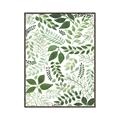 Picture of Watercolor Ferns II _GroupedProduct_Rectangle_Portrait_Canvas_Framed_