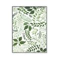 Picture of Watercolor Ferns II _GroupedProduct_Rectangle_Portrait_Canvas_Framed_