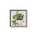Picture of Plant in Black Pot II _GroupedProduct_Square_Canvas_Framed_