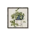 Picture of Plant in Black Pot II _GroupedProduct_Square_Canvas_Framed_