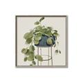 Picture of Plant in Black Pot II _GroupedProduct_Square_Canvas_Framed_
