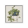 Picture of Plant in Black Pot II _GroupedProduct_Square_Canvas_Framed_