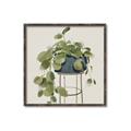 Picture of Plant in Black Pot II _GroupedProduct_Square_Canvas_Framed_