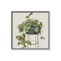 Picture of Plant in Black Pot II _GroupedProduct_Square_Canvas_Framed_