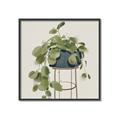 Picture of Plant in Black Pot II _GroupedProduct_Square_Canvas_Framed_