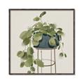 Picture of Plant in Black Pot II _GroupedProduct_Square_Canvas_Framed_