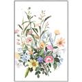 Picture of Wild Flower Bouquet II _GroupedProduct_Rectangle_Portrait_Canvas_Framed_