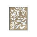 Picture of White Wash Florals II _GroupedProduct_Rectangle_Portrait_Canvas_Framed_