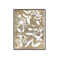 Picture of White Wash Florals II _GroupedProduct_Rectangle_Portrait_Canvas_Framed_