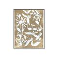 Picture of White Wash Florals II _GroupedProduct_Rectangle_Portrait_Canvas_Framed_