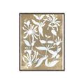 Picture of White Wash Florals II _GroupedProduct_Rectangle_Portrait_Canvas_Framed_