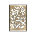 Picture of White Wash Florals II _GroupedProduct_Rectangle_Portrait_Canvas_Framed_