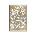 Picture of White Wash Florals II _GroupedProduct_Rectangle_Portrait_Canvas_Framed_
