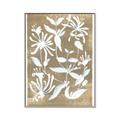 Picture of White Wash Florals II _GroupedProduct_Rectangle_Portrait_Canvas_Framed_