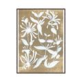 Picture of White Wash Florals II _GroupedProduct_Rectangle_Portrait_Canvas_Framed_
